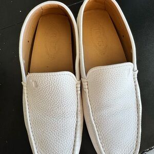 Men's Todd’s White Leather Loafers
